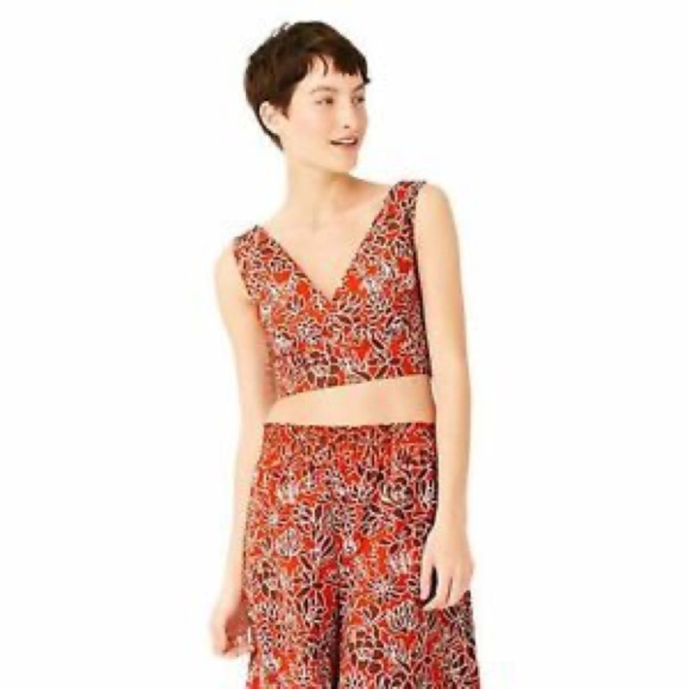 Kate Spade Saturday cropped palazzo pant size L
